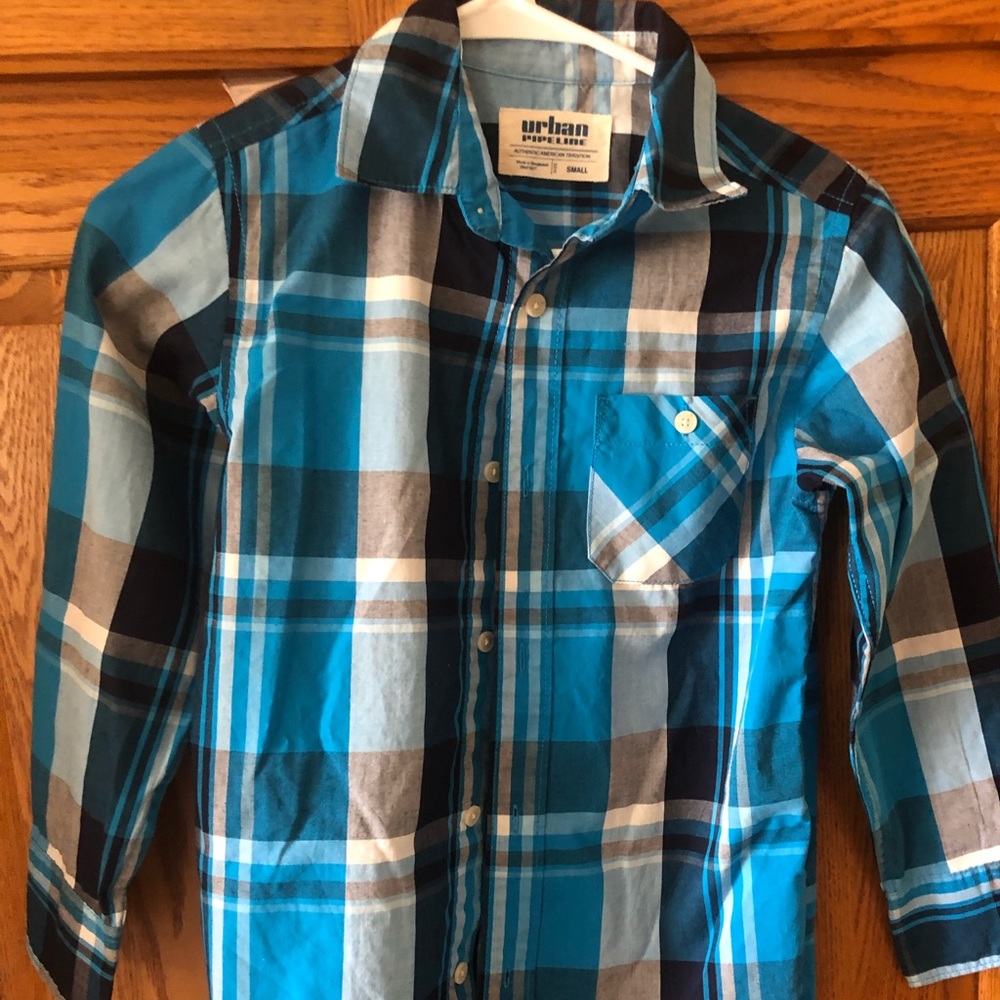 Boys Small Plaid Shirt